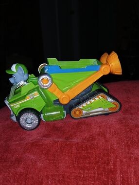 PAW Patrol Rocky Figure Mighty Movie Recycler Truck